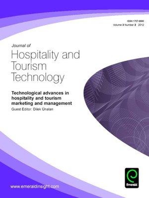 cover image of Journal of Hospitality and Tourism Technology, Volume 3, Issue 2